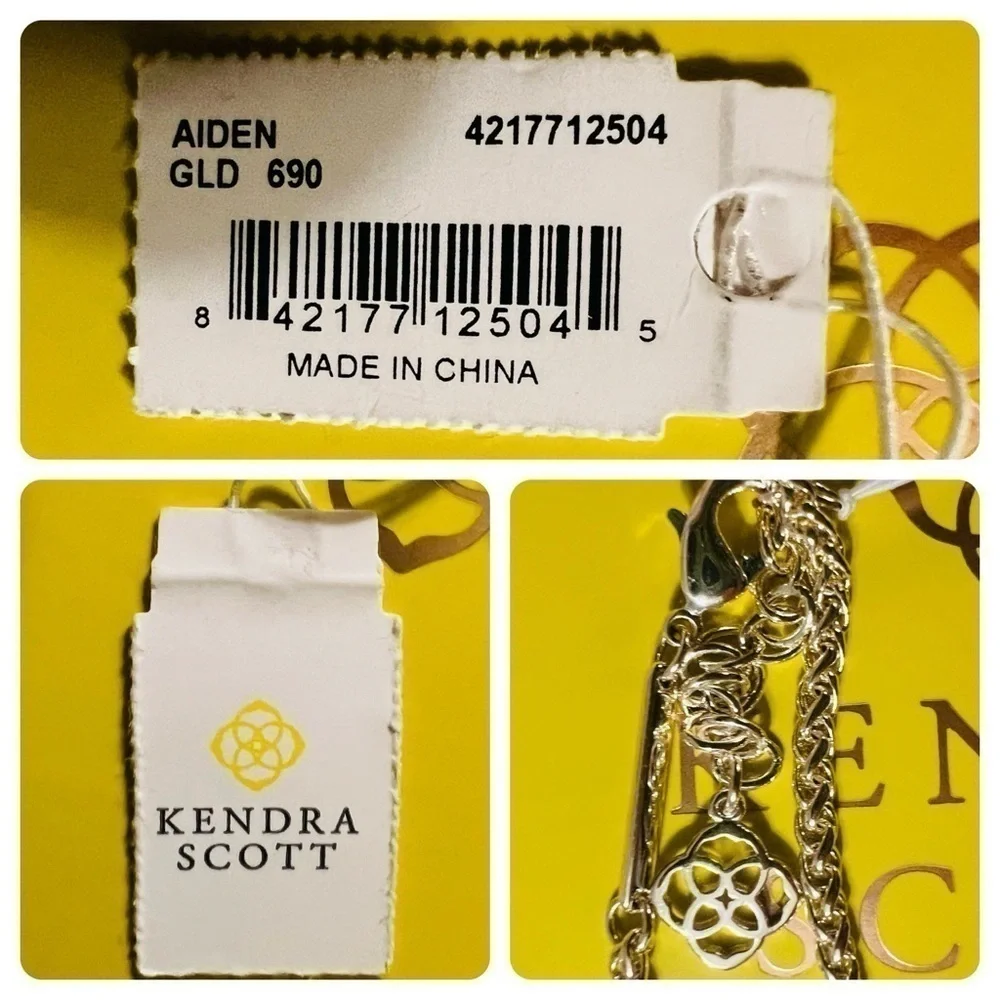 Kendra Scott Aiden Filigree Rose Gold 2-Tone Metal Necklace